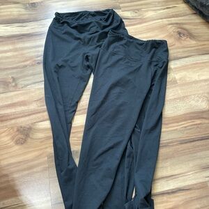 2 pack Black Long Leggings